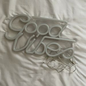 Good vibes neon sign
